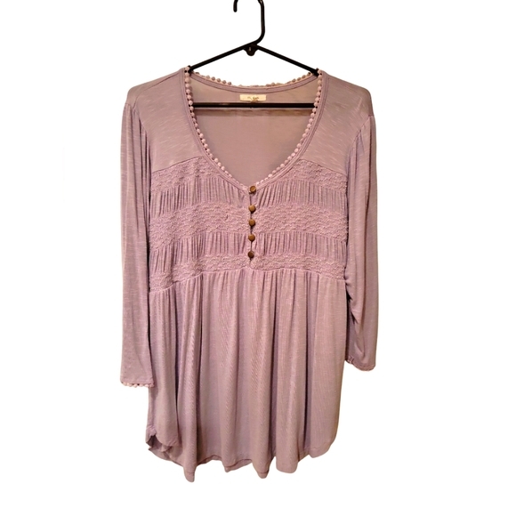 Maurices Lavender Babydoll Top - Picture 1 of 6